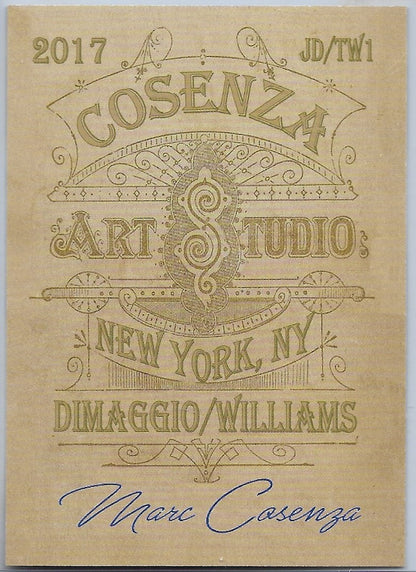 Ted Williams Joe DiMaggio 2017 Cosenza Art StudioArt by Marc Casenza Card