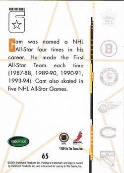 2003-04 Parkhurst Original Six Boston Bruins CAM NEELY #65 HOCKEY HALL OF FAMER