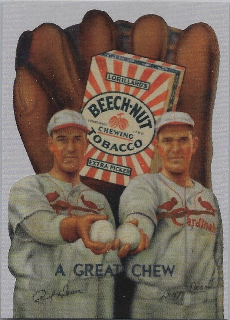 Dizzy Dean / Daffy Dean Beech-Nut Chewing Tobacco Vintage Style Advertisement Card