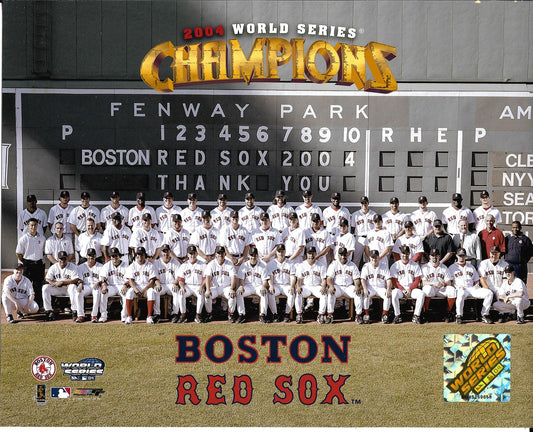 2004 BOSTON RED SOX  World Championship Team Photo Glossy Print
