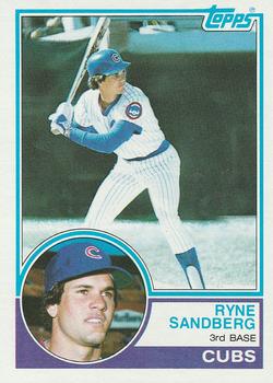 1983 TOPPS #83 RYNE SANDBERG - CHICAGO CUBS - ROOKIE RP CARD.