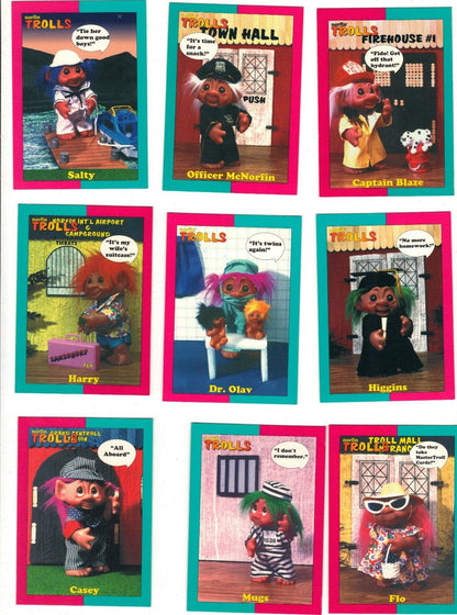 1992 Norfin TROLLS Trading Cards Series 1  - 10 PACK LOT