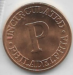 2 UNCIRCLATED Mint Set Tokens  P & D Cent Sized. 1 Each. 🏷️