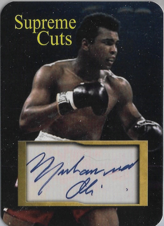 Muhammad Ali Supreme Cuts ACEO World Champions Card w.Facs. auto