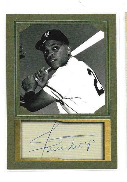 D. Gordon Portrait ACEO Card- SPORTS GREATS - WILLIE MAYS- w/ facs. Auto