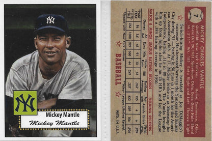 ACEO MICKEY MANTLE - NEW YORK YANKEES "FLASHBACK CARD" Style #2