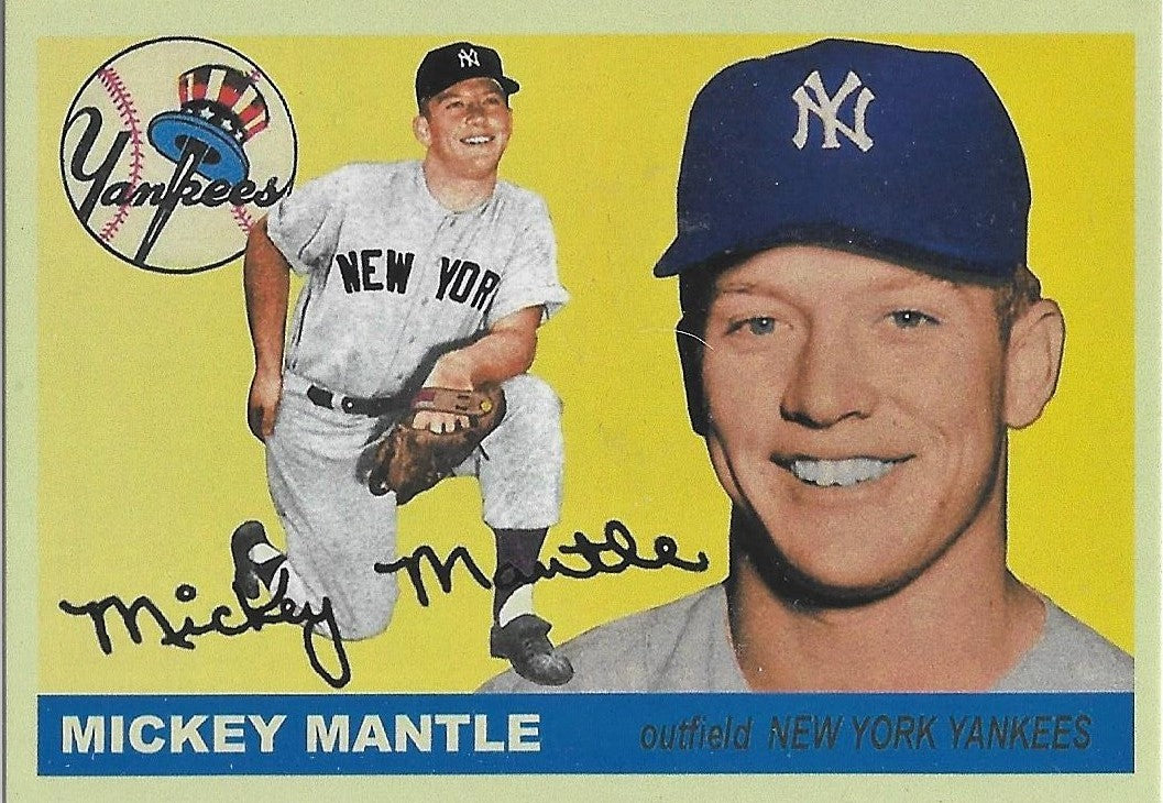 ACEO MICKEY MANTLE - NEW YORK YANKEES "FLASHBACK CARD" Style #1