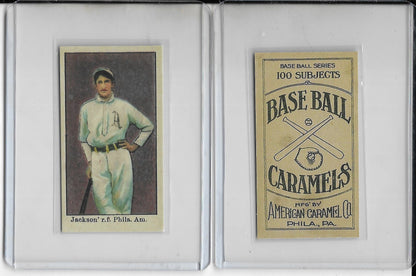 1910 "Shoeless" JOE JACKSON, - Baseball Caramels .Reprint Card