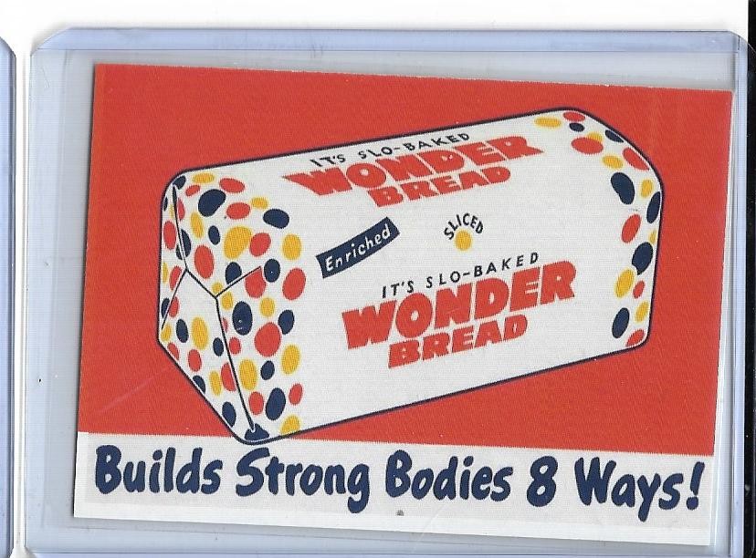 Mickey Mantle & Stan Musial Wonder Bread ACEO Advertising Promo Card
