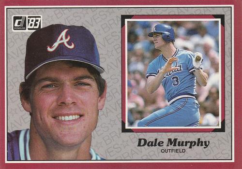 1983 DONRUSS ALL STAR SUPERSTAR CARD #45 DALE MURPHY - ATLANTA BRAVES