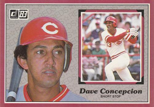 1983 DONRUSS ALL STAR SUPERSTAR CARD #47 DAVE CONCEPCION  CINCINNATI REDS