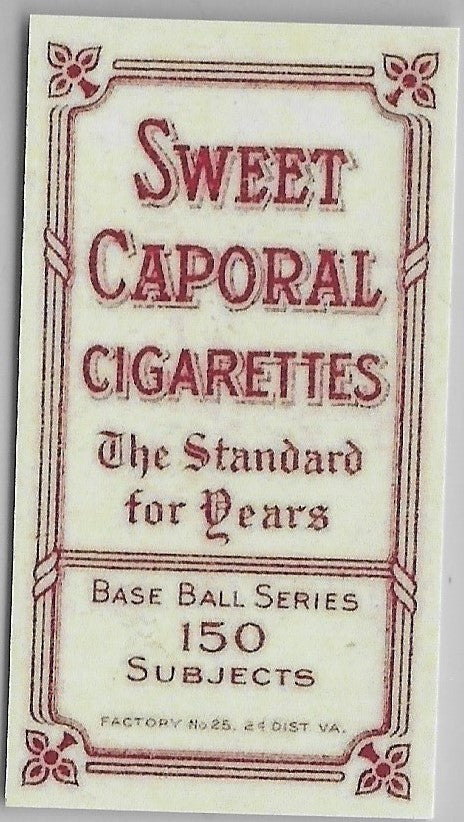 1909  T206 Christy Mathewson White Cap Sweet Caporal Tobacco Card Reprint