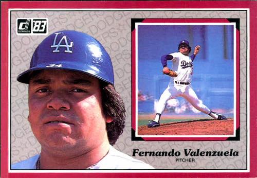 1983 DONRUSS ALL STAR SUPERSTAR CARD #53 FERNANDO VALENZUELA  LOS ANGELES DODGERS