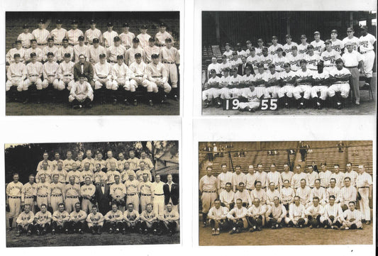 1927 Yankee 1932 Yankee or 1955 Dodgers 3 x 5 Team Cards W/Facs. Choice