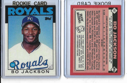1986 Topps Traded #50T Bo Jackson  Kansas City Royals ROOKIE REPRINT**
