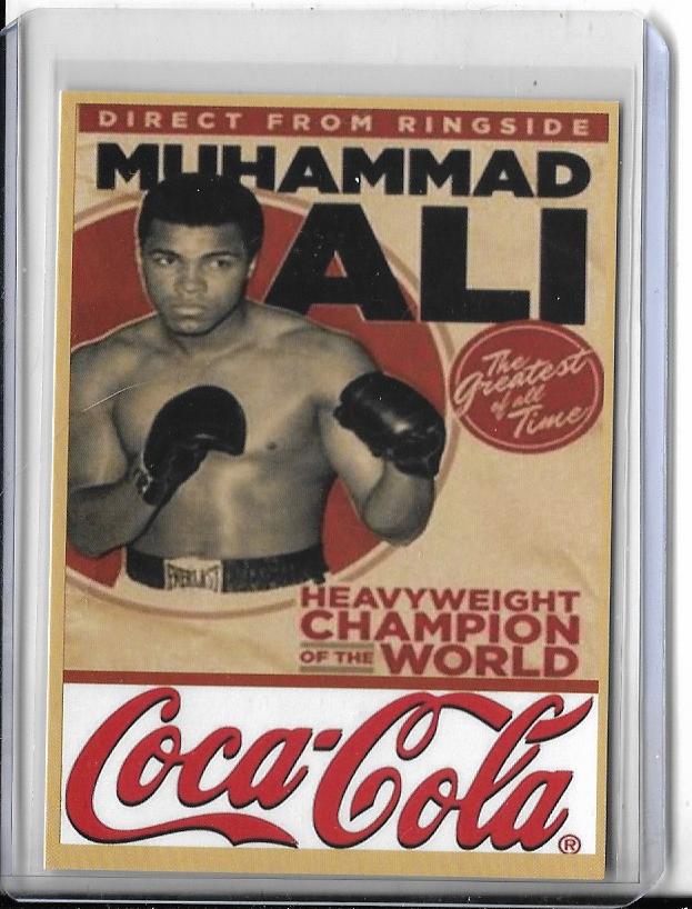 Boxing Greats - Vintage Style Ad Card ! - MUHAMMAD ALI - COCA COLA  World Champ