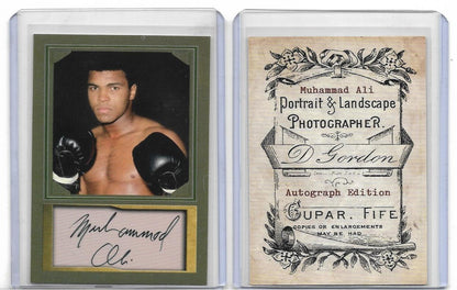 D. Gordon Portrait ACEO Card- SPORTS GREATS - Muhammad Ali - w/ facs. Auto