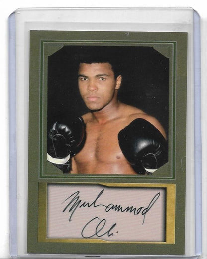 D. Gordon Portrait ACEO Card- SPORTS GREATS - Muhammad Ali - w/ facs. Auto