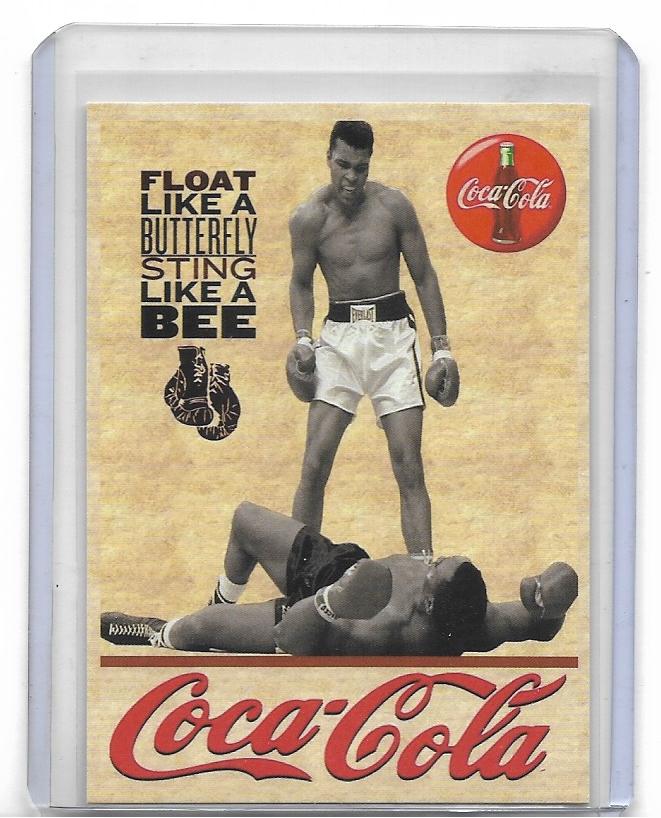 Boxing Greats - Vintage Style Ad Card ! - MUHAMMAD ALI - COCA COLA - KNOCK OUT