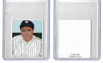 Babe Ruth Red Sox - Yankees or Both 1995 JSW Baseball Art Cards🏷️