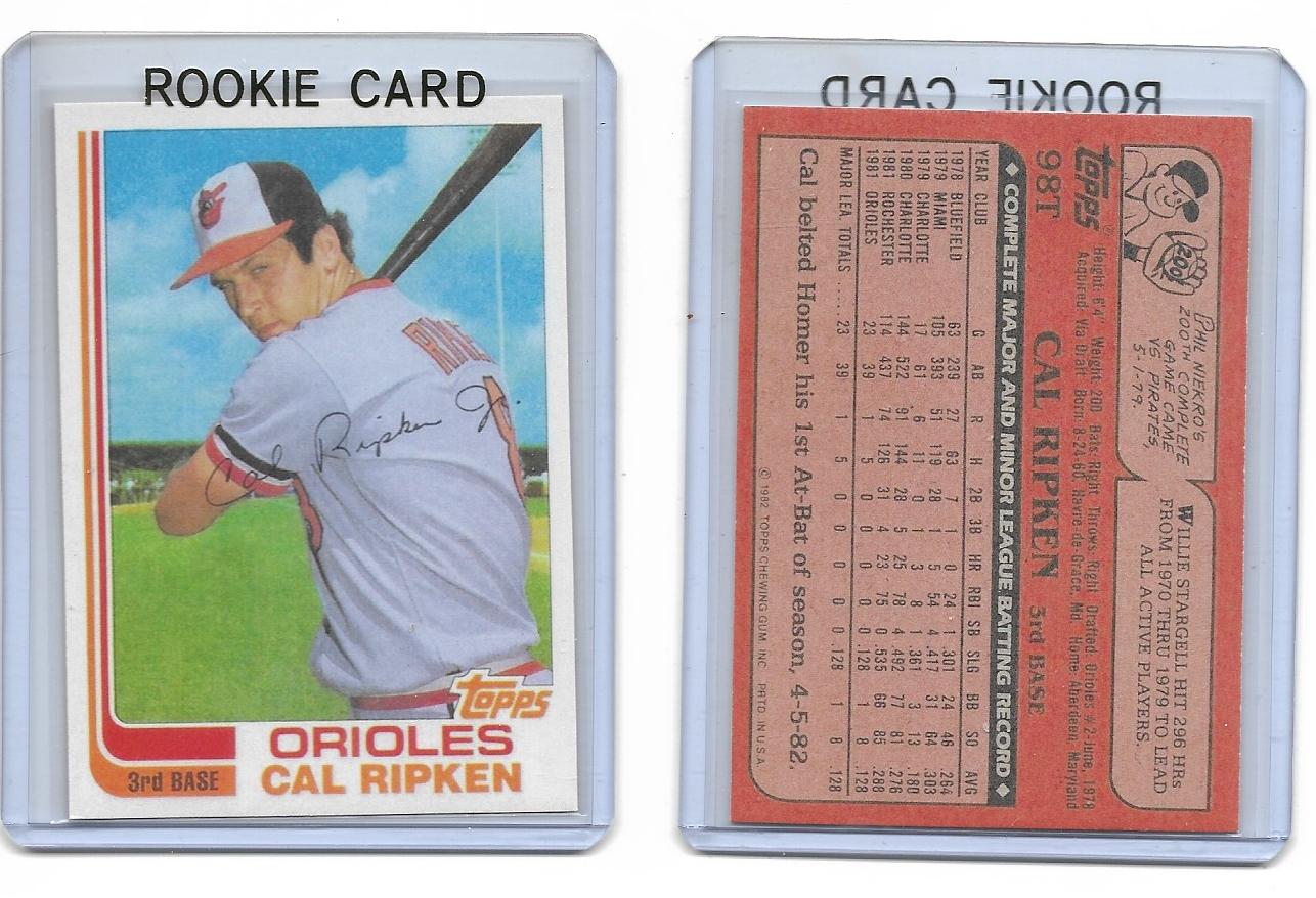 1982 CAL RIPKEN JR  Topps Traded Card #98T - Baltimore Orioles Rookie RP