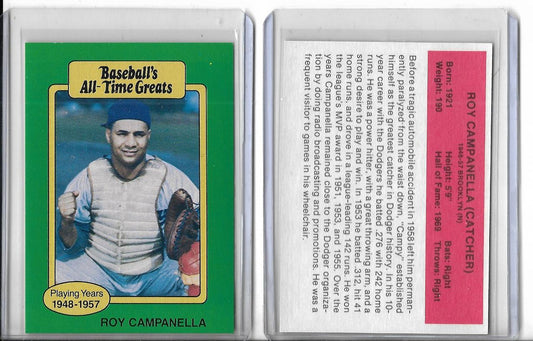 1987 Baseball All Time Greats ROY CAMPANELLA   BROOKLYN DODGERS