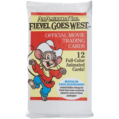 1991 IMPEL -  Fievel Goes West Movie Trading Card Packs  - 10 PACK LOT