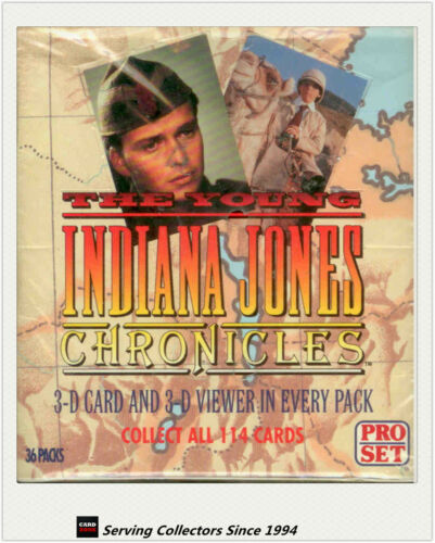 1992 PRO SET Young Indiana Jones Chronicles Hidden Treasures LOT OF 10 PACKS