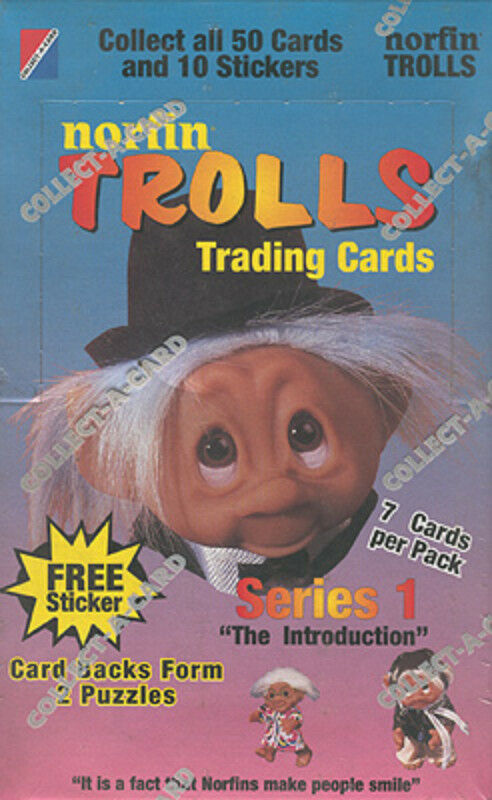 1992 Norfin TROLLS Trading Cards Series 1  - 10 PACK LOT