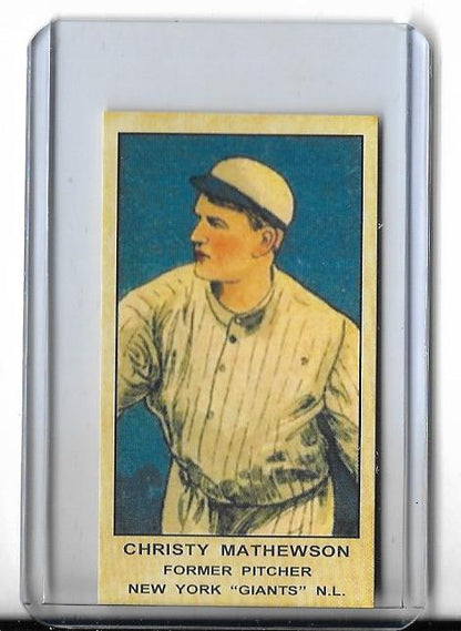 1909 T206 Christy Mathewson New York Giants Baseball  (Pitcher) Reprint Card