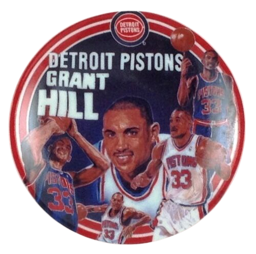 1995 Sports Impressions GRANT HILL  - DETROIT PISTONS HOF Mini Plate 4.5"