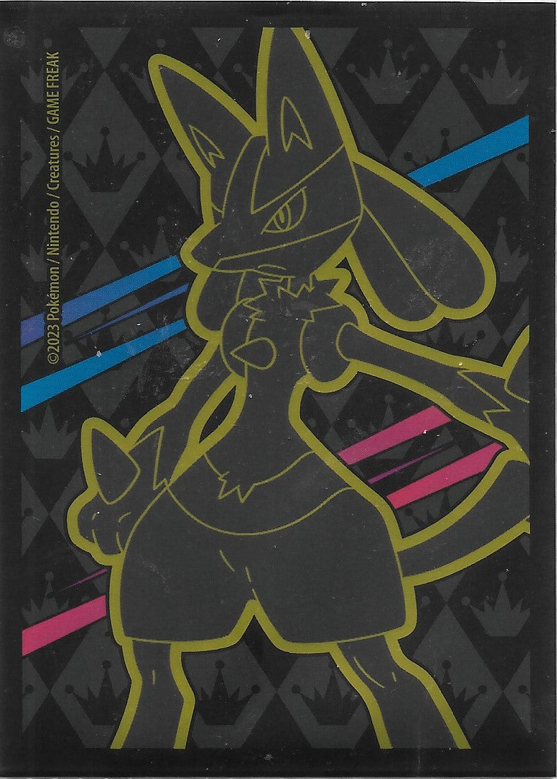 DECK SLEEVES Pokemon CROWN ZENITH Lucario 60 Sleeves