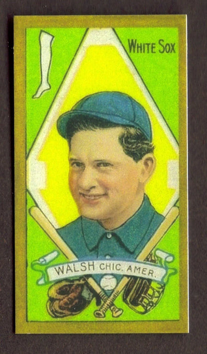 1911 T205 ED WALSH TABACCO REPRINT CARD  - HASSAN BACK