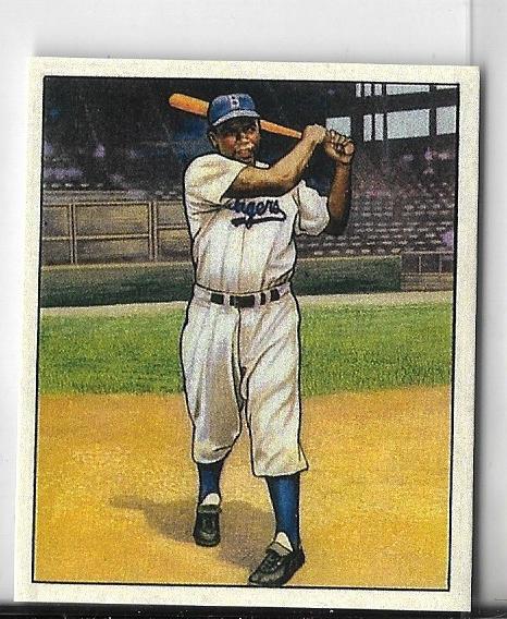 1950 BOWMAN JACKIE ROBINSON REPRINT BROOKLYN DODGERS  Not his Rookie