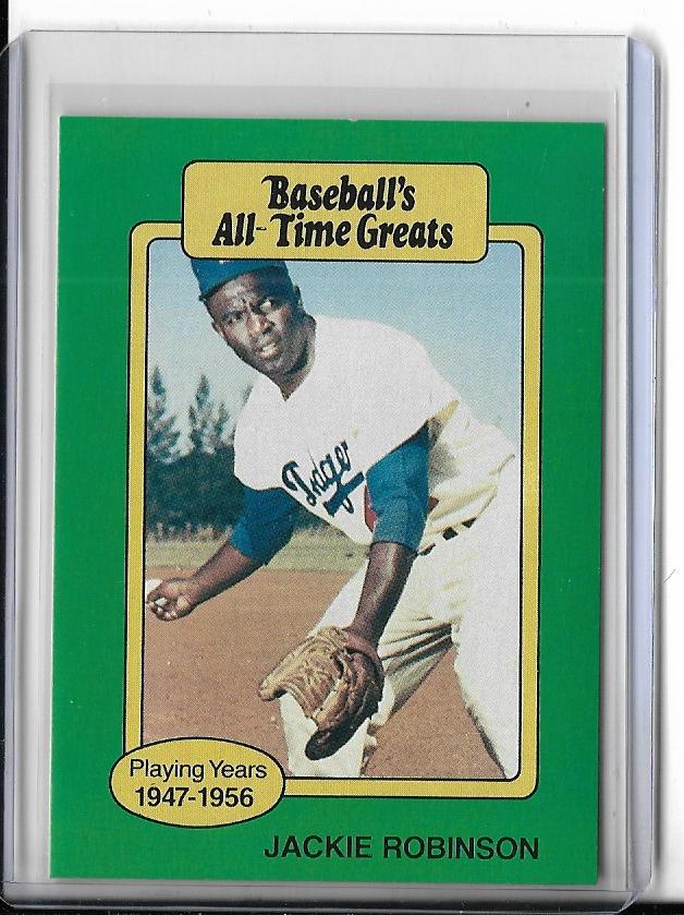 1987 Baseball All Time Greats Baseball Card - JACKIE ROBINSON