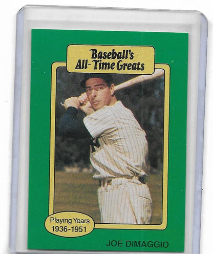 1987 Baseball All Time Greats Baseball Card - JOE DiMAGGIO