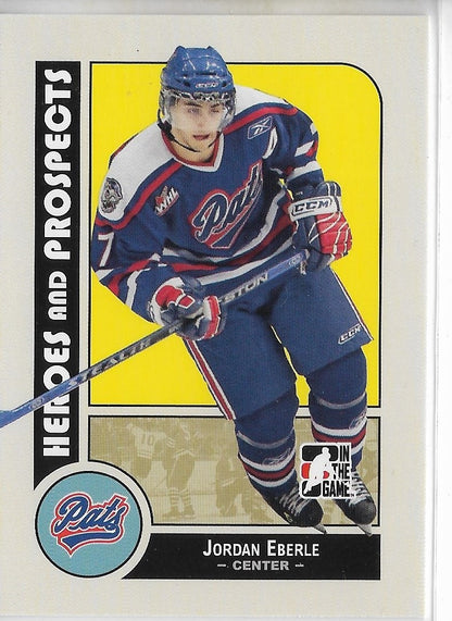 2008 IN THE GAME HEROES & PROSPECTS #69 JORDAN EBERLE - ROOKIE CARD