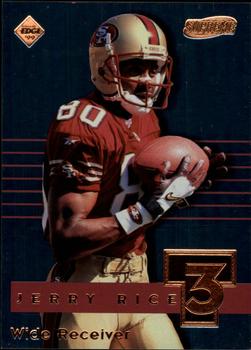 1999 COLLECTOR'S EDGE SUPREME JERRY RICE SAN FRANCISCO 49ers #T3-29 BRONZE SUBSET CARD