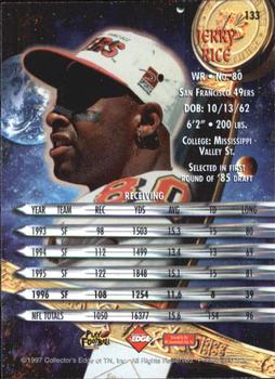 1997  COLLECTORS EDGE JERRY RICE EXCALIBUR DRAGON SLAYERS #133  SAN FRANCISCO 49ers