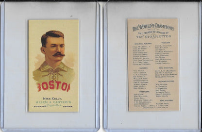 1887 Allen & Ginter  MIKE "KING" KELLY N28 Reprint Baseball Card