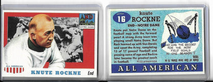 1955 Topps #16  All American Knute Rockne Rookie Reprint - NotreDame  **