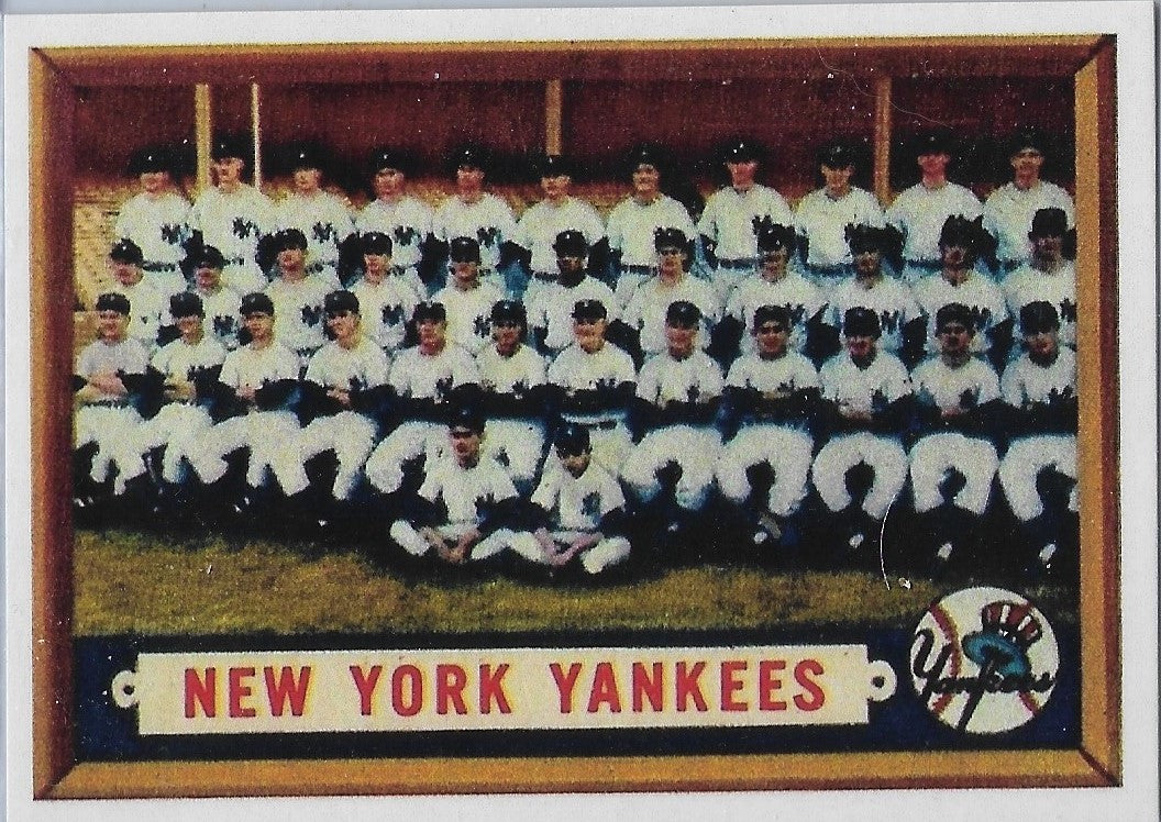 1957 Topps #97 NEW YORK YANKEE TEAM REPRINT Card