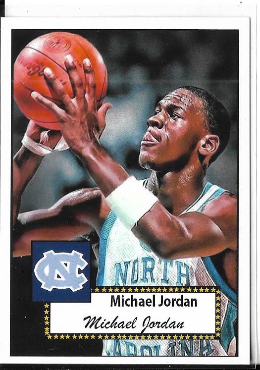 Michael jordan tar heels card hotsell