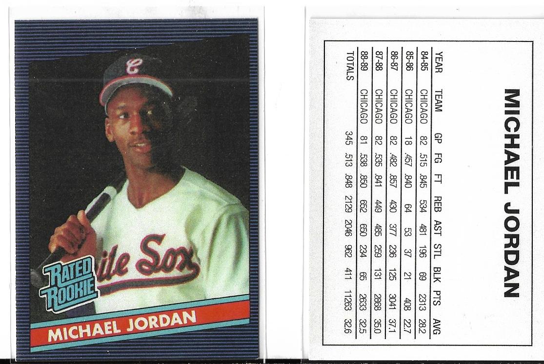 1990 ACEO MICHAEL JORDAN RATED ROOKIE - 1986 DONRUSS STYLE PROMO CARD🏷️