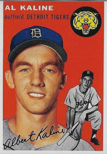 1954 Topps #201 AL KALINE Detroit Tigers #201 Rookie Reprint Card