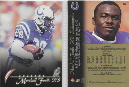 1997 COLLECTOR'S EDGE EXTREME INSERT CARD #70 MARVIN HARRISON INDIANAPOLIS COLTS HOF