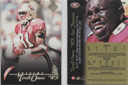 1997 COLLECTOR'S EDGE EXTREME INSERT CARD #149 TERRELL OWENS SAN FRANCISCO 49ERS HOF