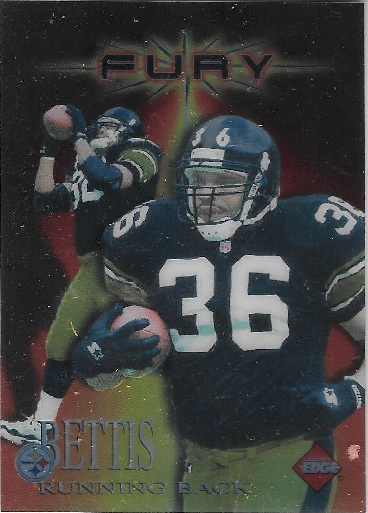 1997 Collector's Edge Extreme Football Fury #1 JEROME BETTIS - PITTSBURG STEELERS