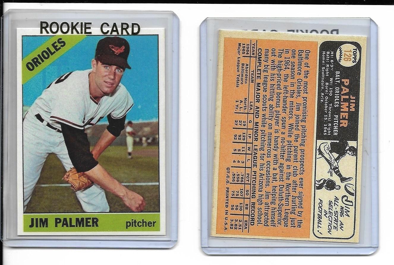 1966 Topps #126 Jim Palmer  Baltimore Orioles Rookie Reprint Card HOF