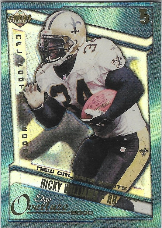 2000 COLLECTORS EDGE OVERTURE #O8 RICKEY WILLIAMS NEW ORLEANS SAINTS